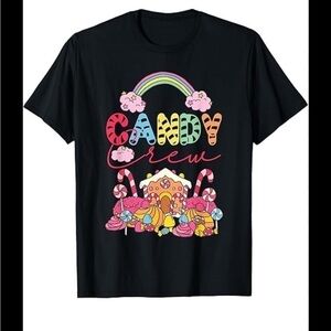 Gildan Black Short Sleeve Tee with Retro Candy Crew Design
